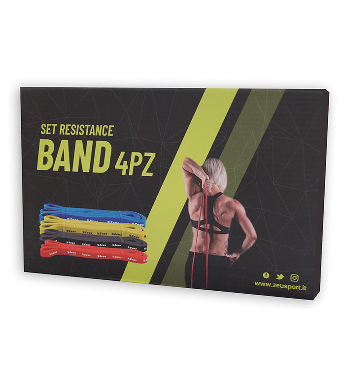 Набір фітнес-гумок Zeus SET RESISTANCE BAND (4 шт.)