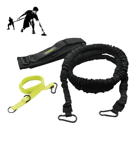Еластичний тренувальний трос з поясом Zeus SET ELASTICO 360 NERO