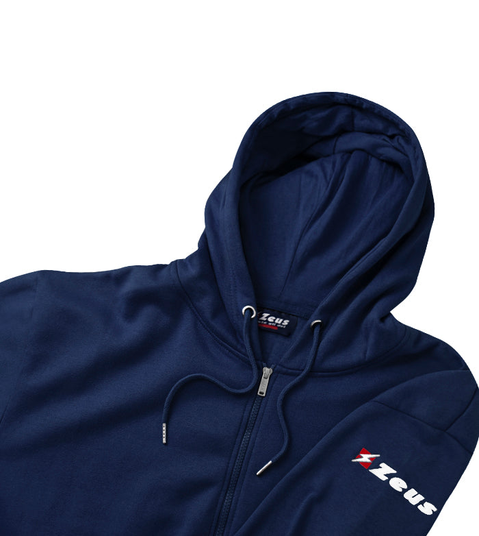 Тренувальна худі Zeus FELPA ULTRA C/ZIP BLU