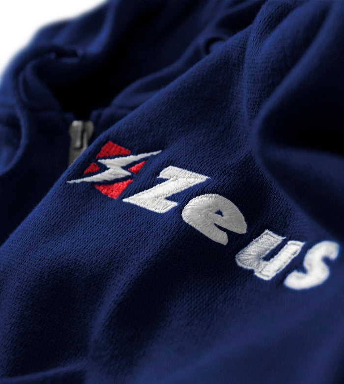 Тренувальна худі Zeus FELPA ULTRA C/ZIP BLU