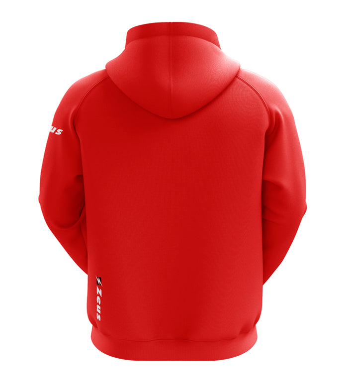 Тренувальна худі Zeus FELPA ULTRA C/ZIP ROSSO