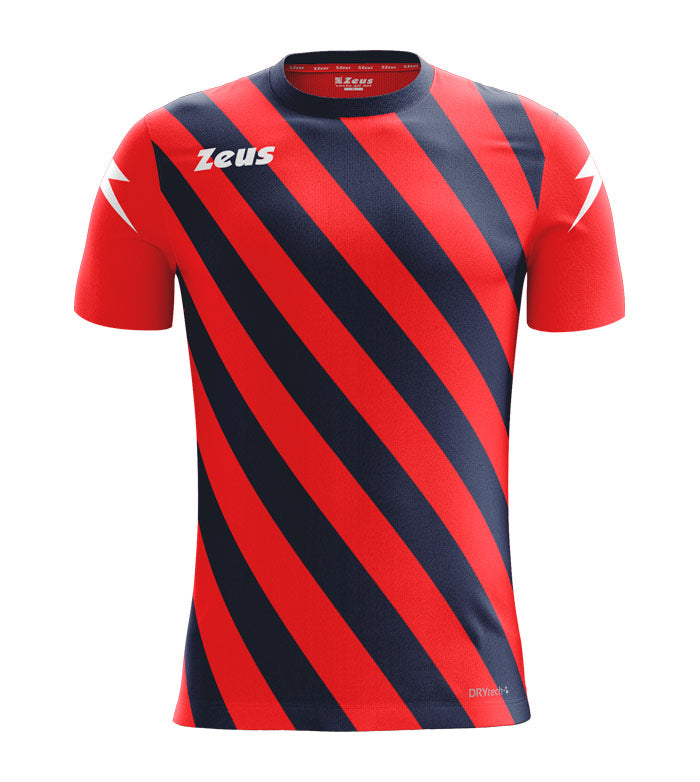 Футбольна футболка Zeus SHIRT ZIP RE/BL