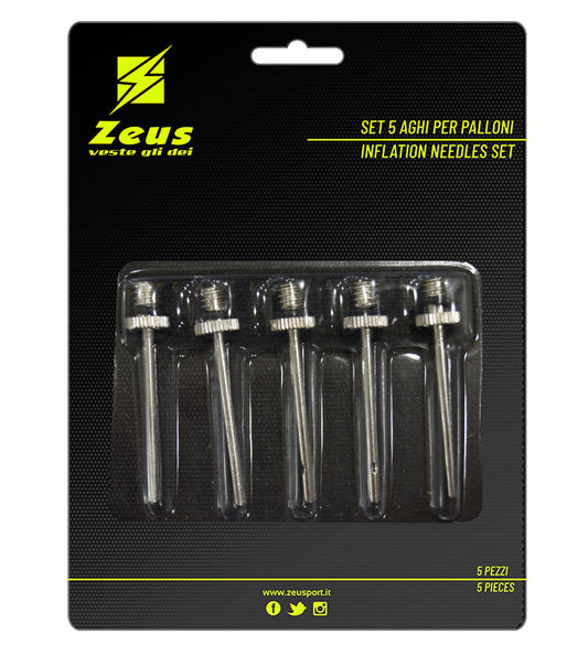 Голки для накачування м’ячів Zeus SET 5 AGHI PER PALLONI