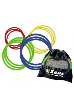 Капа для зубов Zeus PARADENTI Z01088 Кольца для развития координации Zeus SET CERCHI PVC 60 CM PIATTI 12 PZ..