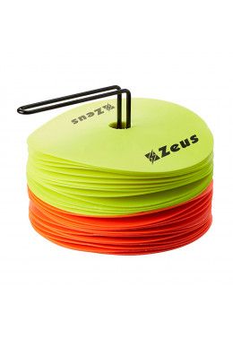 Футбольная форма (шорты, футболка длинный рукав) Zeus KIT SPARTA NE/BI Z00500 Спортивные маркеры напольные футбольные Zeus FLOOR MARKER 24 PZ (Компл..