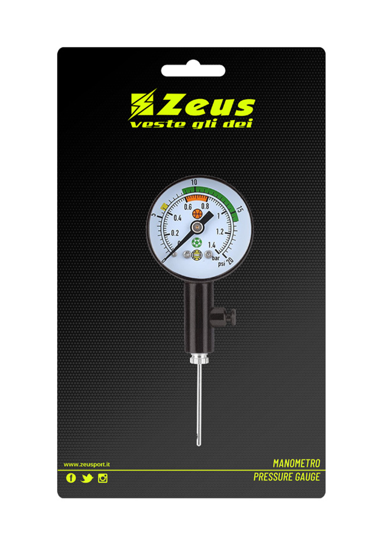 Манометр для мяча Zeus MANOMETRO Z01173